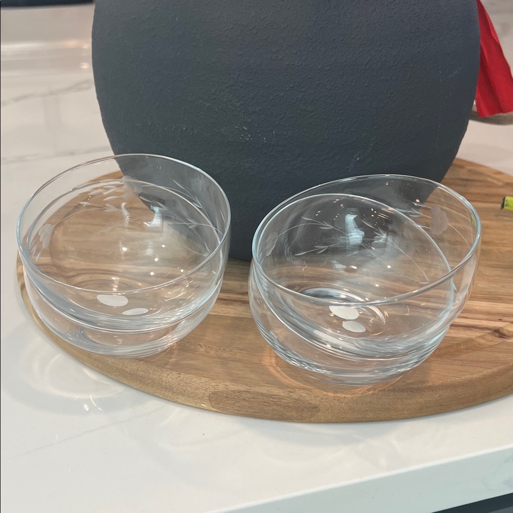 Princess House 4pc Ice cream bowls.